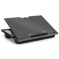 Portable Travel Laptop Lap Desk with Cushion, Detachable Mouse Pad Tray & 6 Adjustable Angles