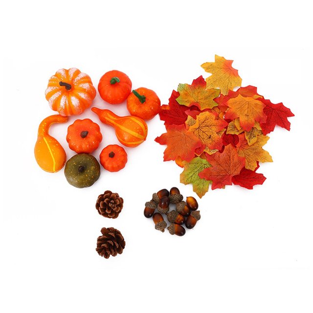 Cateissary 50 unids/set suministros de fiesta calabazas artificiales reutilizables para Halloween y bodas Halloween 50 piezas Type3 NO3