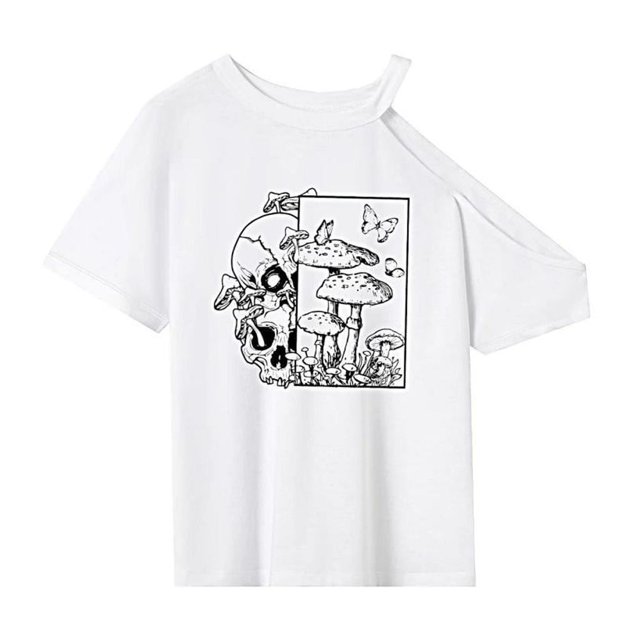 Camiseta para Mujer, Camiseta de Cuello Redondo, Camiseta Básica para Desplazamientos Por Carretera Y Senderismo M