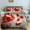 style2109, variant on Red Strawberry Pink Lovely Summer Fruit Tree Leaf Duvet Cover for Children Gifts Room rations Polyester Duvet Cover