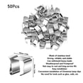 thumbnail image 3 of 50 Ganchos de Metal ANGGREK para Canalones de Luces Navideñas Galvanizadas, 3 of 7