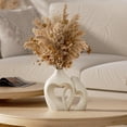 thumbnail image 4 of YVTVY Ceramic White Vases for Office Home House Living Room Table Decor Centerpiece Wedding Gifts for Couple Decoraciones Para Sala, 4 of 8