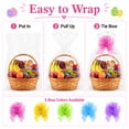 thumbnail image 5 of Cellophane Bags for Basket Gift Basket Wrap Bags Jumbo Wrapping Bags with Bows lear Plastic Gift Wrapping for Christmas Easter Party Supplies 20-Pack Set 2, 5 of 7