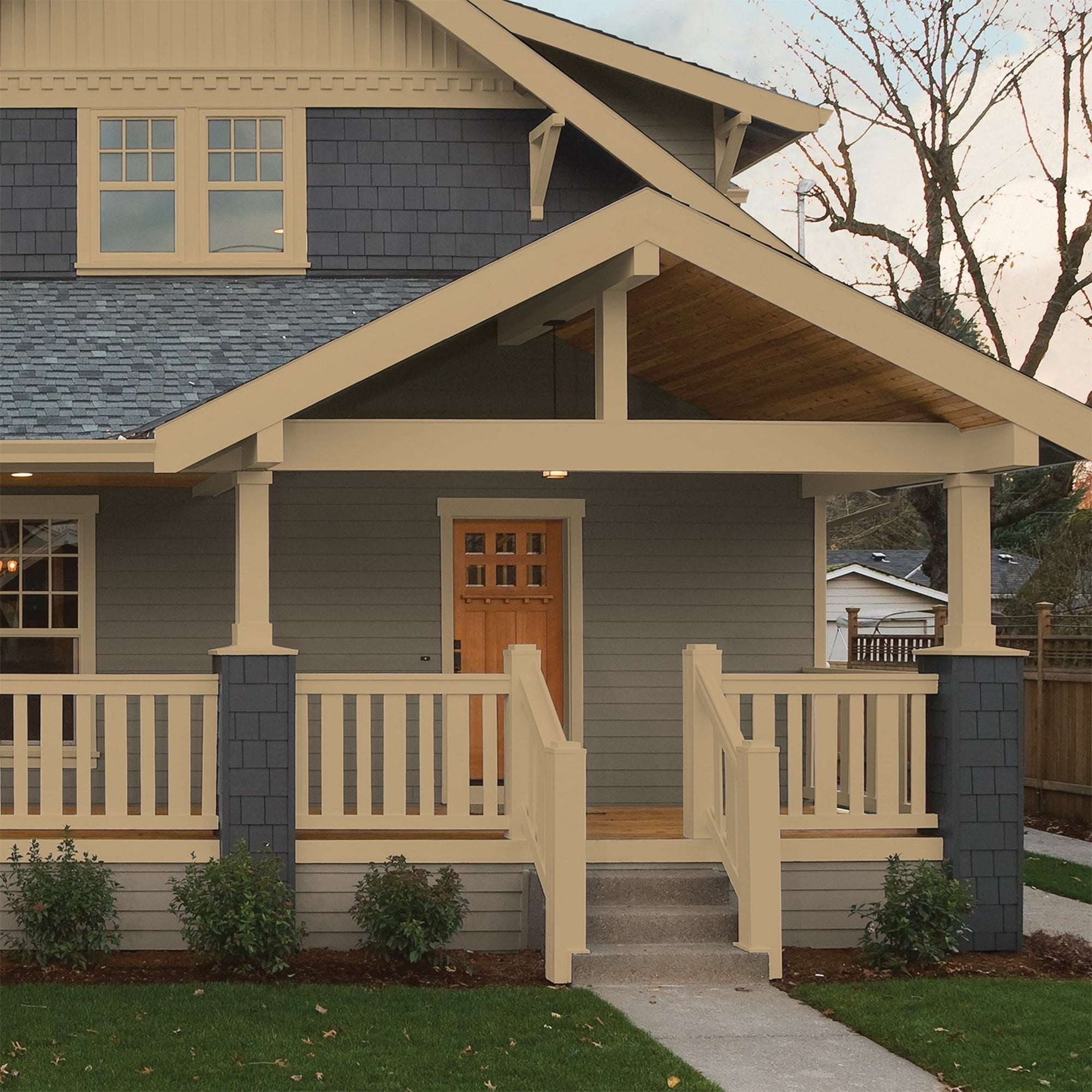 Glidden HEP Earthy Ocher / Beige Semi-Gloss Exterior Paint with Primer, 1 Quart