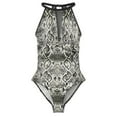 thumbnail image 2 of White Snakeskin Swimsuit Animal Print Swimwear One Piece Holiday Design Bodysuit Mesh Bathing Suits Wom Push Up Sexy Beachwear, 2 of 6
