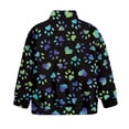 thumbnail image 5 of Uorisanigo Girls Sweatshirts Fashion Quarter-Zip Pullover Sweatshirts Oversized Heart Dog Paw Print Long Sleeve Pullover Top Casual Fall Trendy Clothes Half Zipper Crop Tops, 5 of 7