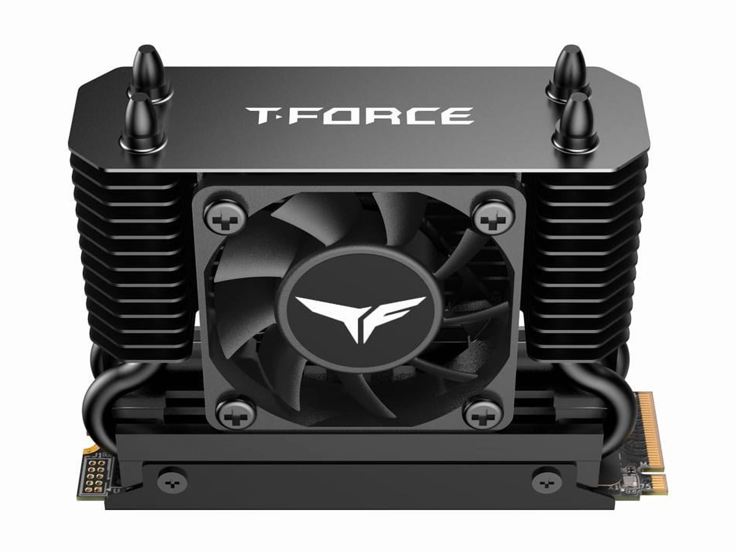 Team Group T-FORCE GE PRO M.2 2280 4TB PCIe Gen 5.0x4 with NVMe 2.0 3D NAND Internal Solid State Drive (SSD) with AirFlow 1 TM8FG3004T0C133