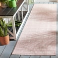 thumbnail image 2 of SAFAVIEH Courtyard Charlie Abstract Indoor/Outdoor Runner Rug, Pink/Ivory, 2'3" x 8', 2 of 8