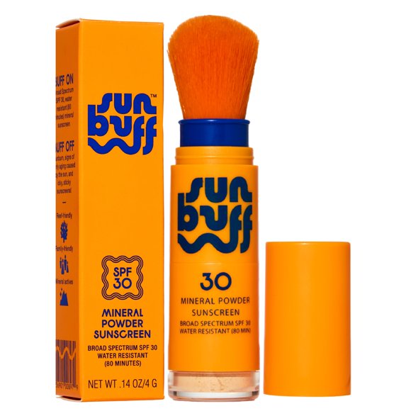 Protector solar en polvo Sun Buff SPF 30 mineral con brocha 4 g