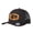 Black, variant on Western Style Leather Patch Spliced Trucker Hat Adjustable Unisex Cap for Travel Vacation