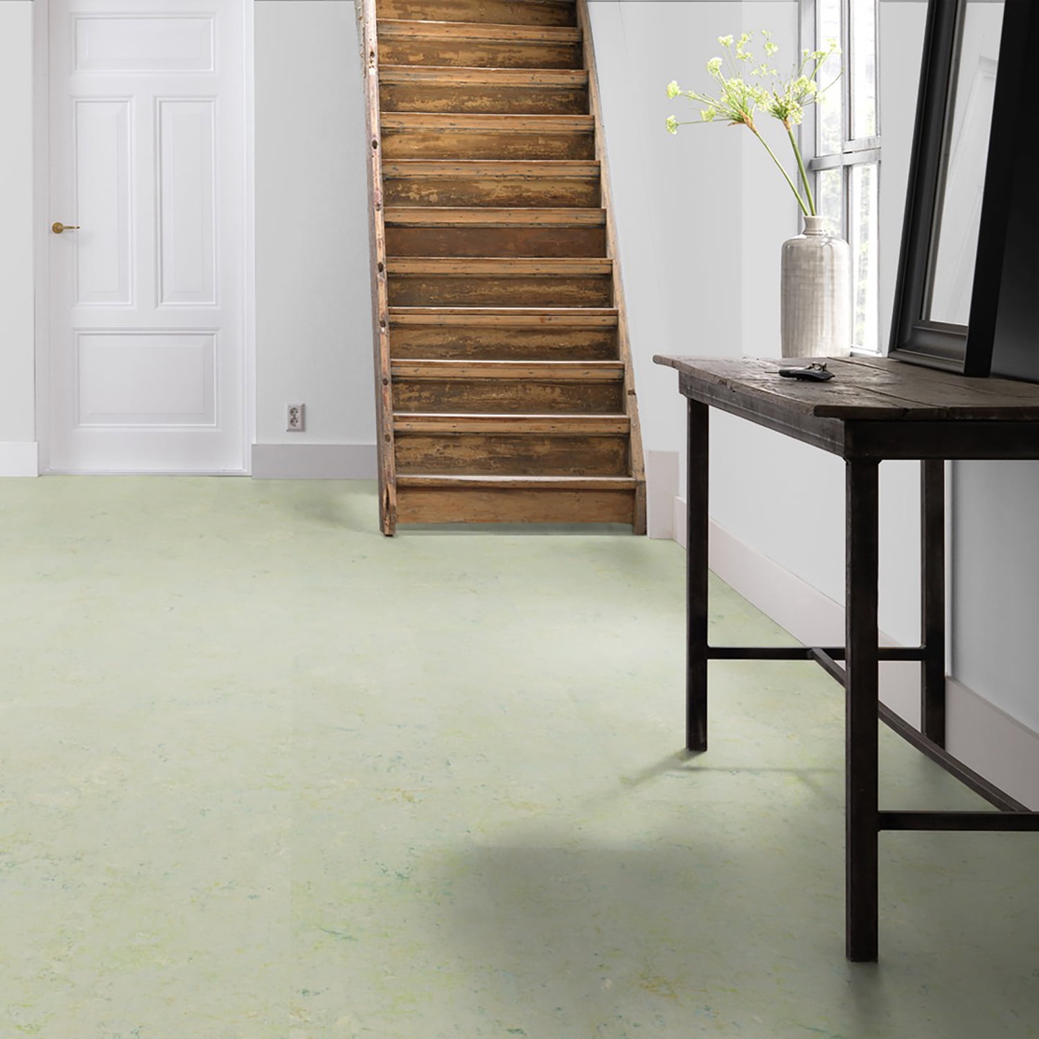 Forbo Flooring Marmoleum Cinch Loc Seal 11.81" x 11.81" Laminate Square in Salsa Verde 6.78 Sq ft