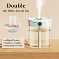 thumbnail image 2 of Bgsha Air Humidifier Dual Spray Humidifier 2L Large Capacity With LCD Humidity Display Essential Oil Diffuser Quiet Operation For Bedroom Kitchen Office, 2 of 4