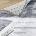 thumbnail image 5 of Fluffy Rugs for Living Room,Luxury Soft and Thick Fluffy Area Rug Modern Shag Rugs for Bedroom Living Room,Faux Shag Rug Home Decor Nursery Area Rug Carpets for Bedroom Light Grey 5' x 8', 5 of 7