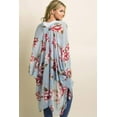 thumbnail image 2 of Women’s Print Sheer Flowy Summer Chiffon Loose Casual Kimono Cardigan Cape Cover Up – LPD8859 - L, 2 of 10