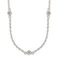 thumbnail image 1 of 925 Sterling Silver Polished Cubic Zirconia Necklace, 1 of 3