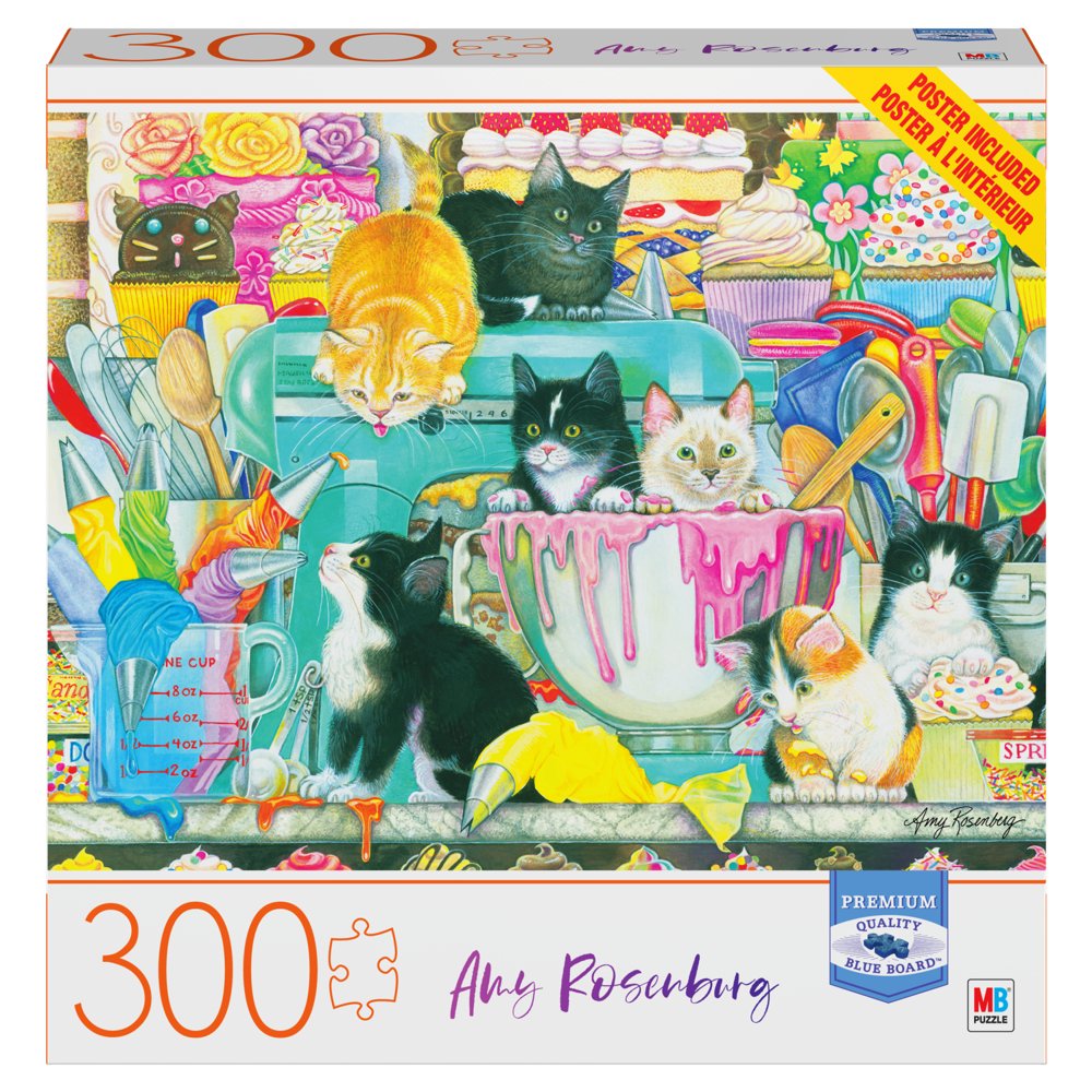 300Piece Blue Board Adult Jigsaw Puzzle, Bakery Buddies