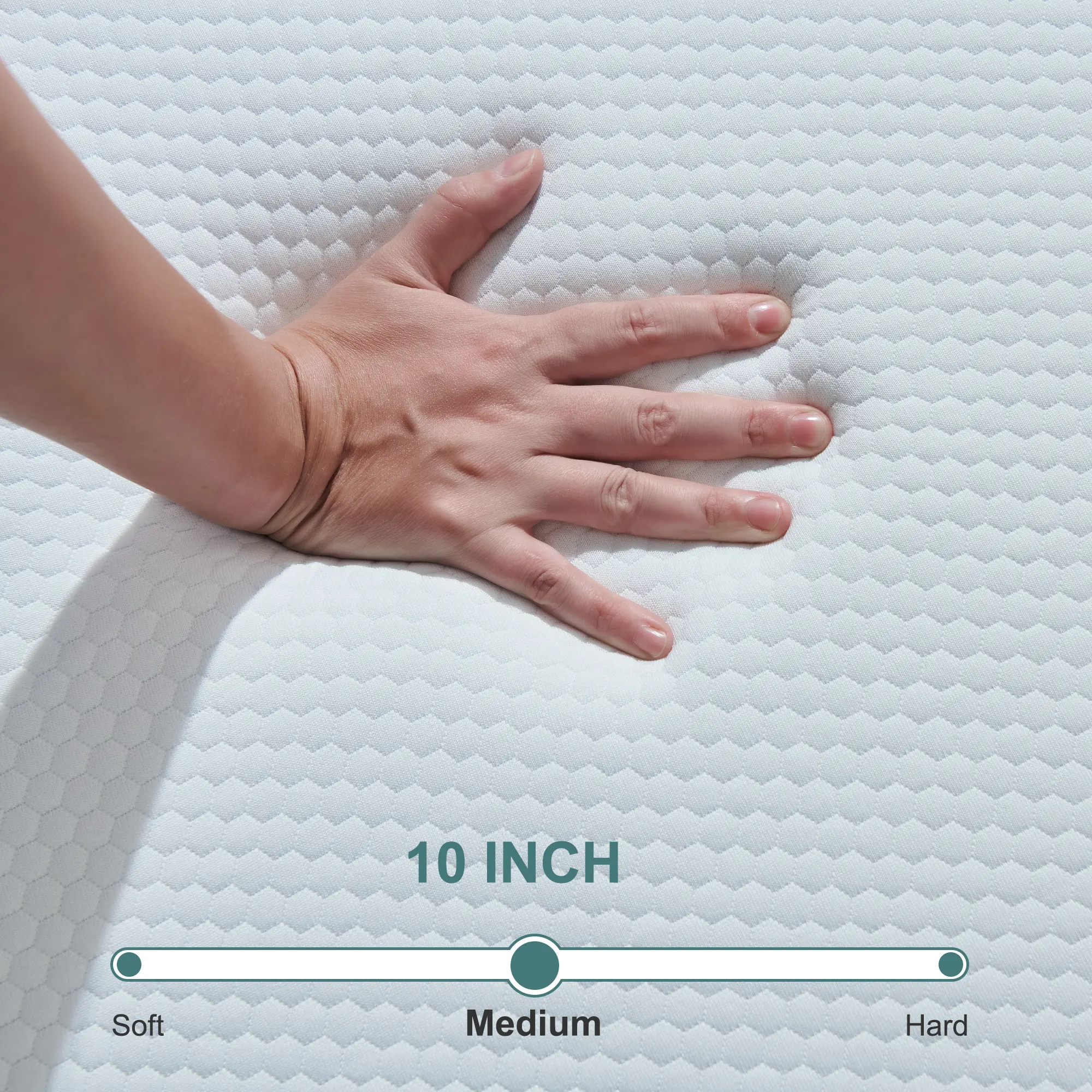 Full Size Mattress, Telino 10'' Medium Memory Foam Mattress in a Box with Breathable, Full, Adult