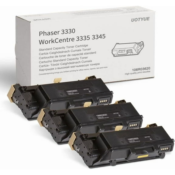 3330 Standard Capacity Toner Cartridge - Utye 3 Pack Black 106R03620 Toner Replacement for Xerox Phaser 3330 WorkCentre 3345 3335 Printe
