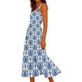thumbnail image 2 of PNTUTB Women's Summer Fashion Print Round Neck Casual Resort Style Sleeveless Loose Comfortable Maxi Dress, 2 of 6