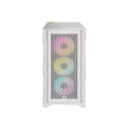 thumbnail image 2 of CORSAIR iCUE 4000D RGB AIRFLOW Mid-Tower Case, True White - 3x AF120 RGB ELITE White Fans - iCUE Lighting Node PRO Controller - High-airflow Design, 2 of 20