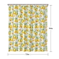 thumbnail image 5 of Yellow Lemon Fruit Slices White Pattern Shower Curtain 72"x84" ,Bathroom Decorative Shower Curtains Set with 12 Hooks,Modern Waterproof Washable Shower Curtain, 5 of 6