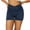 Dark Blue, variant on CHGBMOK Women’s Stretchy Jean Shorts Crossover High Waisted Pull on Denim Shorts with Pockets