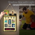 thumbnail image 3 of 11x16 Shadow Box Frame With Light  Memorial Display Case Shelves And Top Platform Deep For Pet Dog Keepsakes Flowers Black, 3 of 7