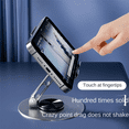 thumbnail image 3 of Iron Lazy Device Stand: 360° Rotating, Foldable & Adjustable for Smartphones & Tablets – Portable Desktop Holder with Durable Metal Construction, Hands-Free Viewing for Home, Office & Travel – Purple, 3 of 6