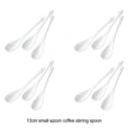 thumbnail image 3 of Kearding 12x cucharadita blanca, cuchara de cerámica práctica y elegante para beber té, cuchara de mango largo Mostrada, 3 of 6