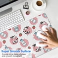 thumbnail image 4 of Long Mouse Pads for Desk,White Cow Milk Strawberry Pattern Desk Mats on Top Of Desks, Desk Mouse Pad Extra Large with 3mm Non-Slip Base and Stitched Edge for Gaming,Office,Work,Home 31.5"x11.8", 4 of 6