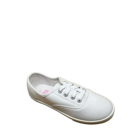 Italian Lace Shoes - Girls' Lace Up Canvas Casual Shoe