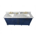 thumbnail image 5 of Legion Furniture 3-Drawer Wood & Marble Vanity Cabinet in Blue and White, 5 of 10