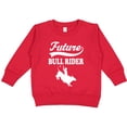 thumbnail image 2 of Inktastic Future Bull Rider Rodeo Riding Toddler Sweatshirt, 2 of 4