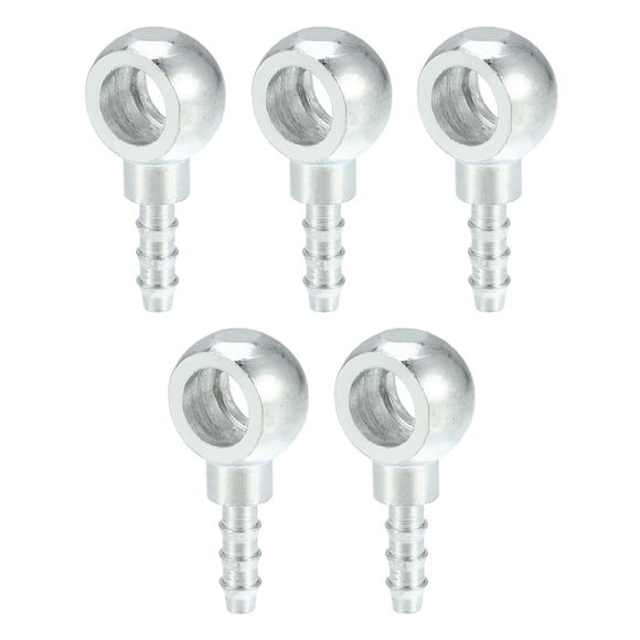 Unique Bargains 5pcs 10mm Diameter Car Banjo Hose Barb Bolt Fittings Universal Banjo Fitting Fuel Line Adapter Connector