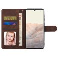thumbnail image 5 of Dteck Compatible with for Google Pixel 6 Pro Case 2021, Flip Wallet Leather Shockproof Case with Card Slot and Kickstand Cover with Wrist Strap for Google Pixel 6 Pro 5G, Coffee, 5 of 5
