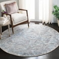 thumbnail image 2 of SAFAVIEH Mirage Jacqueline Floral Area Rug, Light Blue/Grey, 6' x 6' Round, 2 of 8