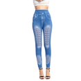thumbnail image 2 of SMihono Pantalons en Lin pour Femmes Mode Grande Taille Décontractée Leggings Mode pour Femmes Pantalons à Rayures Taille Haute Pantalons Larges pour Femmes, jusqu'à 65 % de Réduction!, 2 of 6