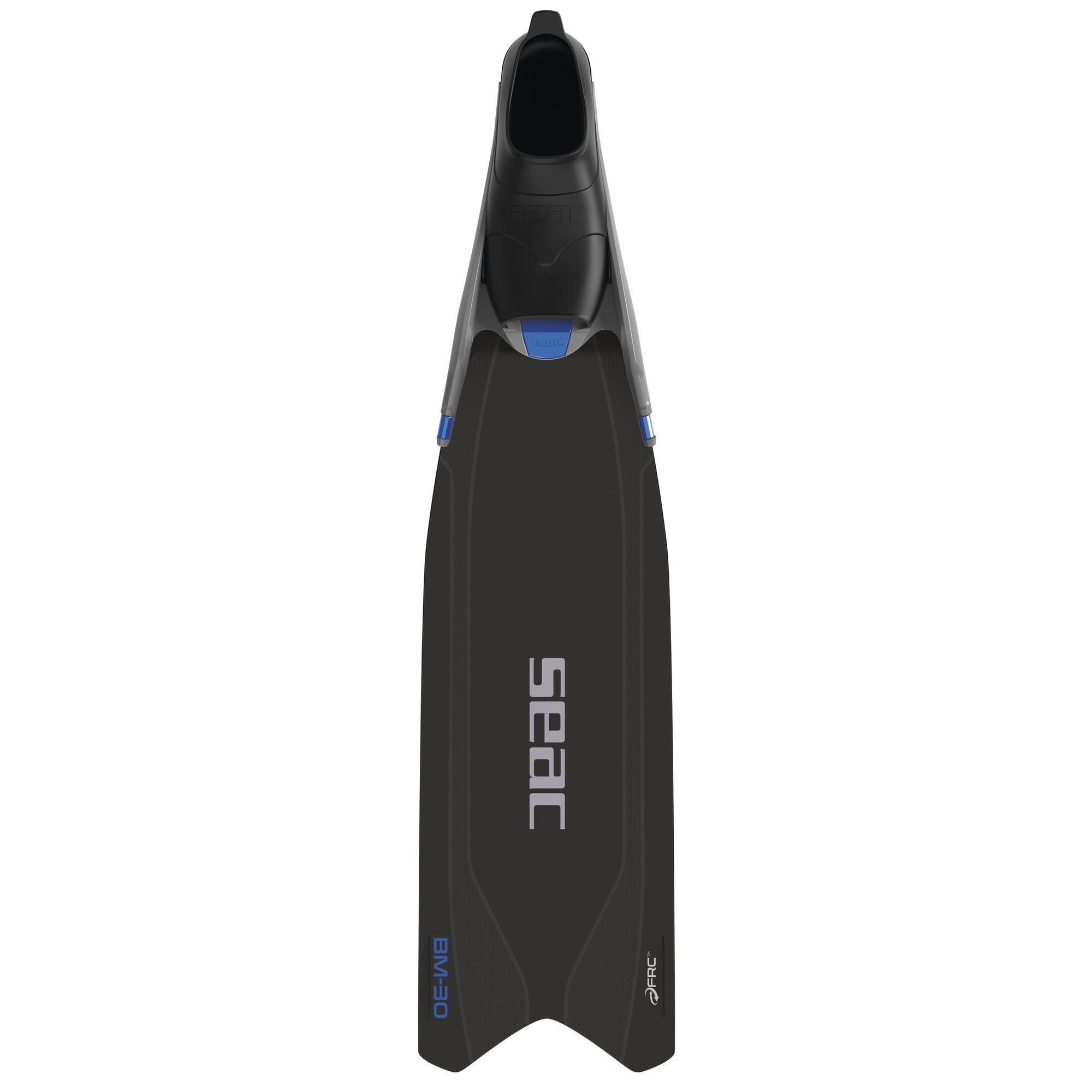 Seac  BM-30, Long fins with Interchangeable Blades for Freediving & Spearfishing (Black/Blue, 8-8.5)