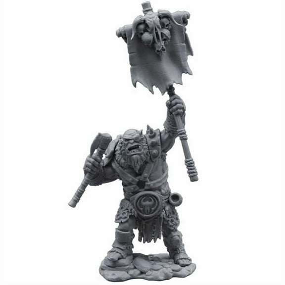 Orc Standard Bearer Uchyn Figure Kit 28mm Heroic Scale Miniature Unpainted First Legion