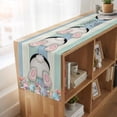 thumbnail image 6 of Table Runners 72 Inches Long Dress Scarves, Easter Bunny Farmhouse Kitchen Table Runner, Coffee Tablerunners, Cute Rabbit Eggs Flowers Farmhouse Wood 14x72 Inch, 6 of 9