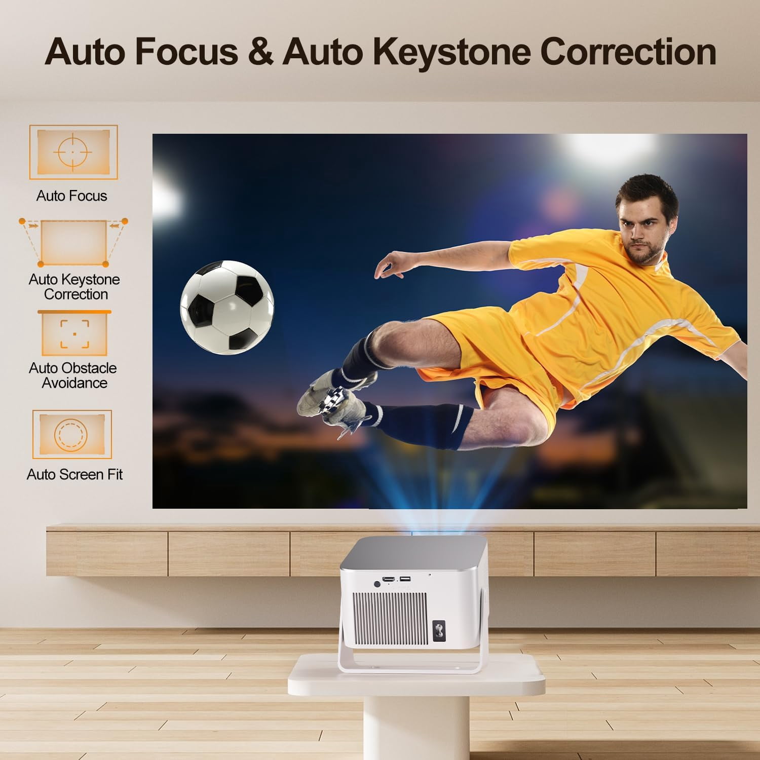 MAGECUBIC 900 ANSI 8K プロジェクター本体（8k非対応） Magcubic 8K Support Native 1080P Full HD Projector, 900 ANSI