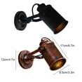 thumbnail image 3 of Inteprter Foco de estilo industrial de metal: el proceso de horneado fino para un cuerpo de lámpara de apariencia vintage es resistente Iluminación novedosa negro, 3 of 6
