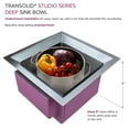 thumbnail image 6 of Transolid Pusb15159 Studio 15" Undermount Single Basin Stainless Steel Kitchen Sink - PVD, 6 of 11