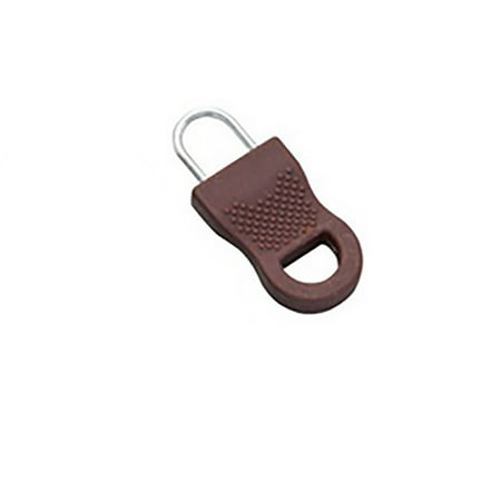 

mnjin for 10pc zipper universal bags jackets puller and detachable set down tools home improvement brown