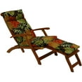 thumbnail image 4 of Blazing Needles 72 in. Outdoor UV Resistant Steamer Deck Lounger Cushion, 4 of 5