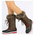 thumbnail image 6 of DREAM PAIRS Women's Waterproof Mid-Calf Winter Outdoor Snow Boots RIVER_1 BROWN Size 7, 6 of 6