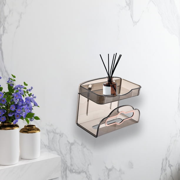 ¡Ahorra con los Mejores Precios!, Caja de pañuelos doble extraíble para pared, caja de pañuelos multifuncional, sin perforaciones, estantes para guardar toallas faciales Akmoler