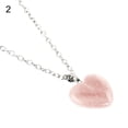thumbnail image 3 of Fashion Heart Natural Stone Pendant Necklace Women DIY Handmade Jewelry Gift, 3 of 10