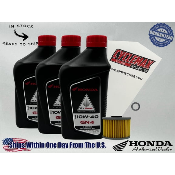 Cyclemax Standard GN4 10W-40 Oil Change Kit fits 1985-1987 Honda BIG RED ATC250