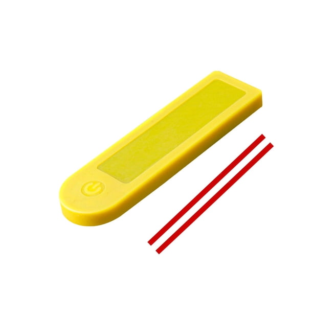 Scienceny Protector de Panel de patinete eléctrico, cubierta Universal para salpicadero, pantalla de visualización, funda protectora suave, Bombillas para automóviles Amarillo